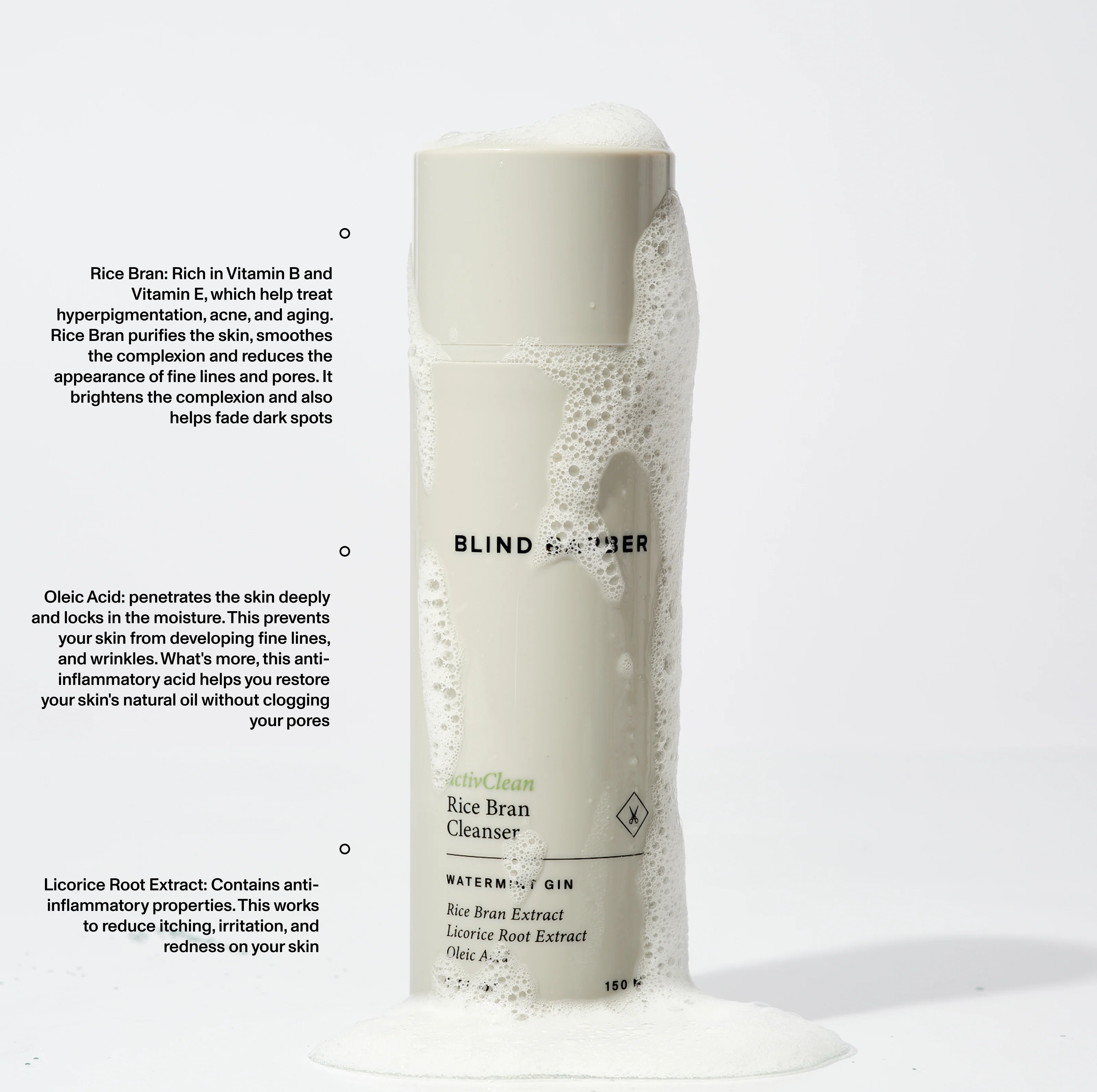 activClean Rice Bran Face Cleanser - Image 3