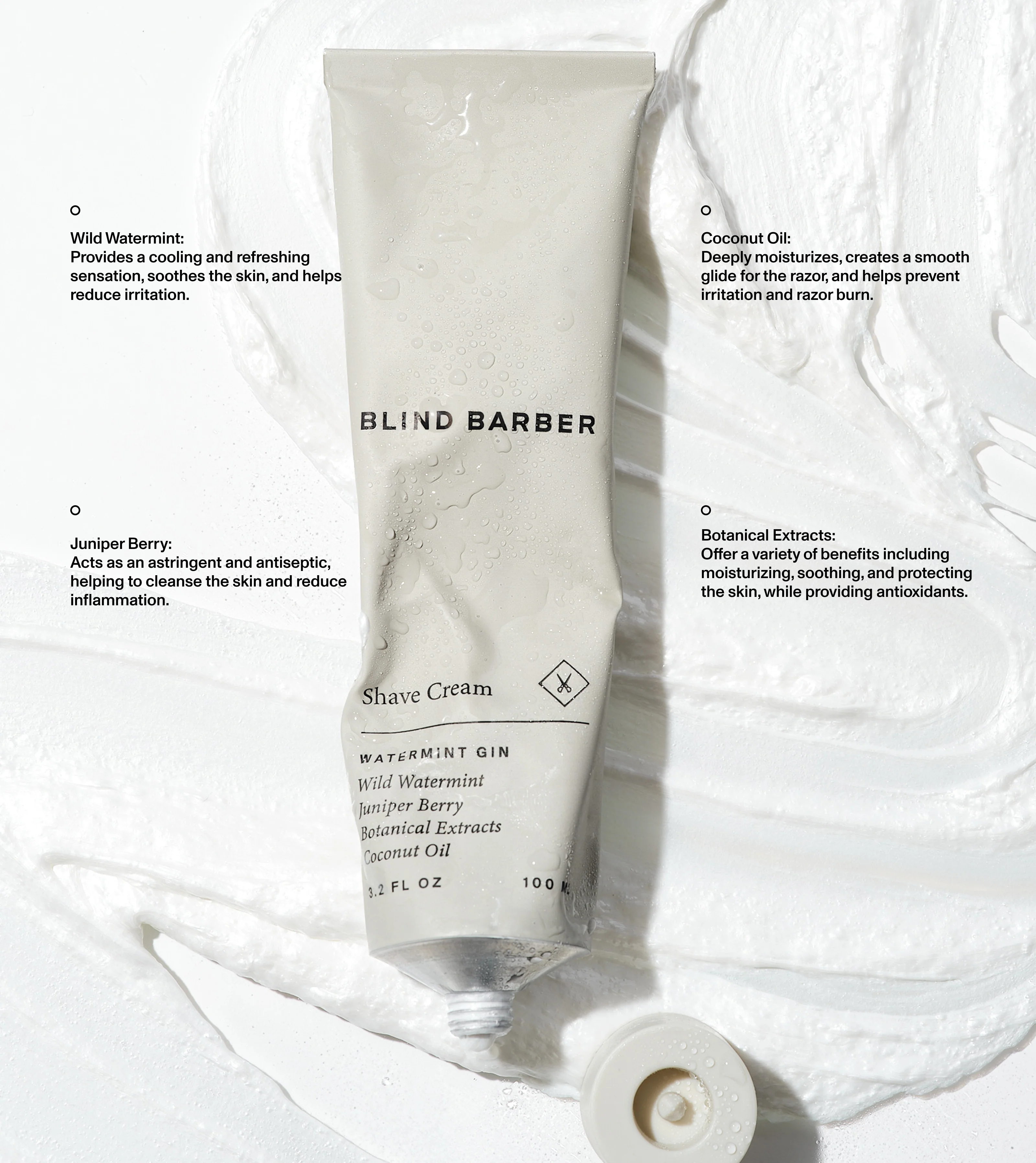 Watermint Gin Shave Cream - Image 3